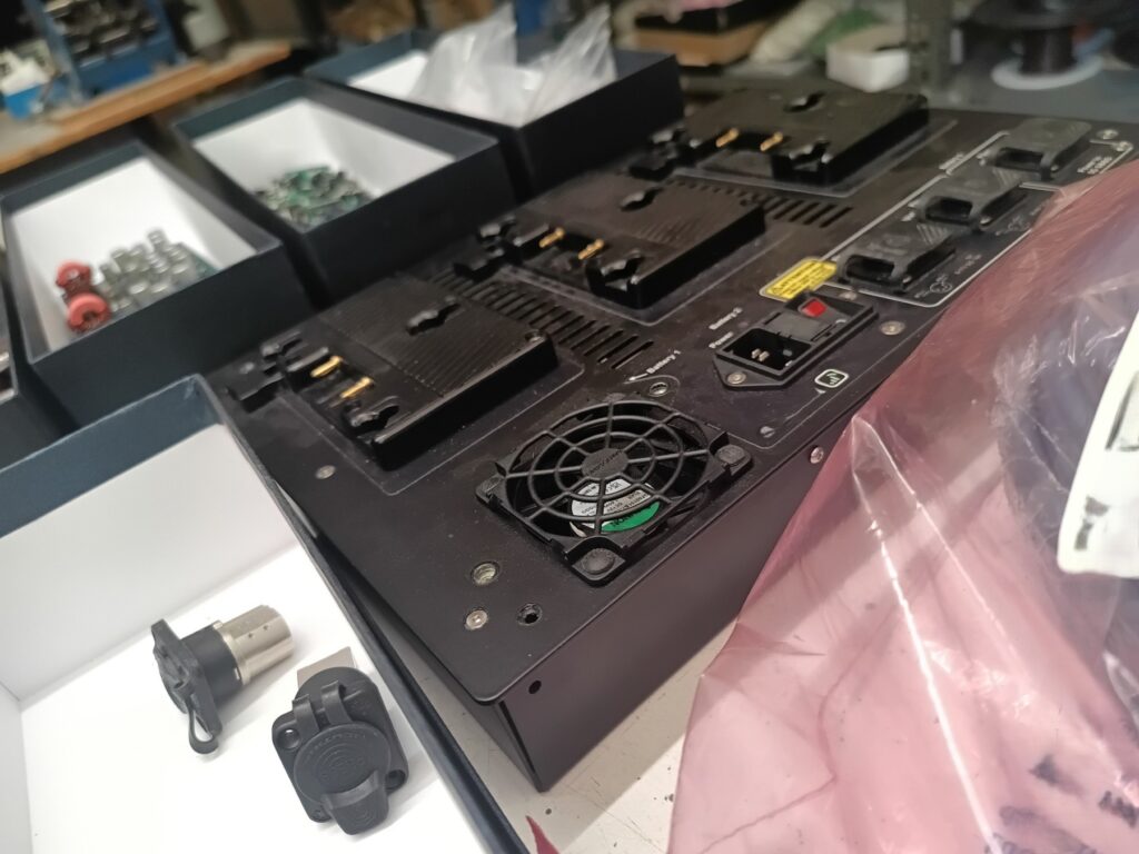 Machined chassis with battery plates